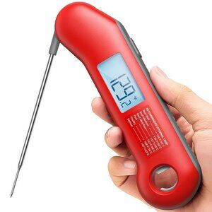 Professional Meat Thermometer Digital, Ultra-Fast 0.5 Sec Instant Read, NIST Cer